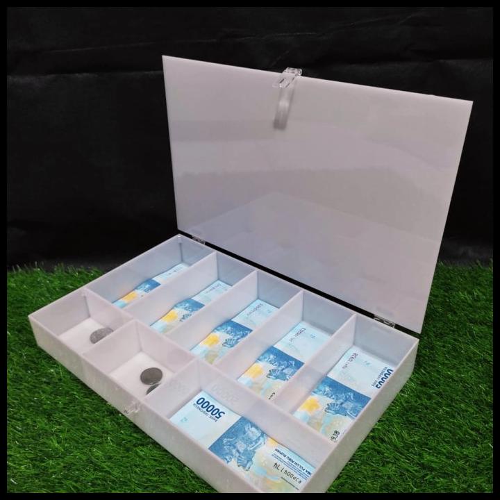 Akrilik Kotak Uang Laci. Penyimpanan Uang Di Laci Kasir
