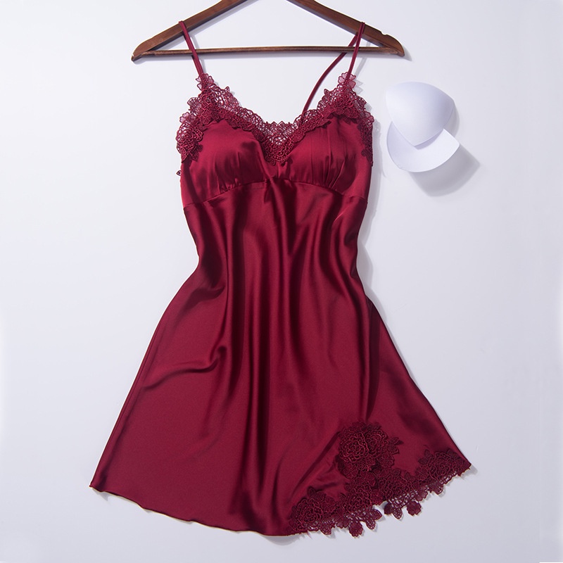 Nicebra Lingerie Renda Baju Tidur Musim Panas Menggoda Lembut Impor 3071