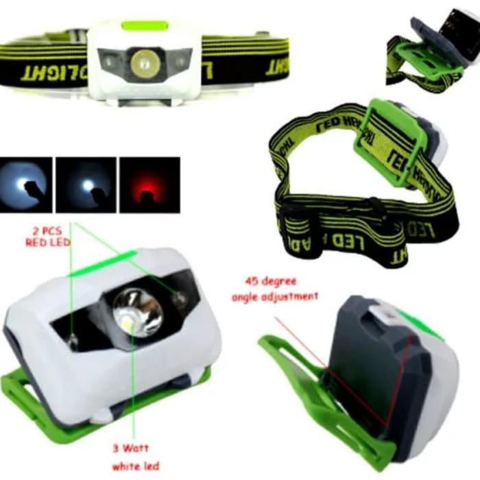Lampu Sorot Kepala Lampu Senter LED Headlamp