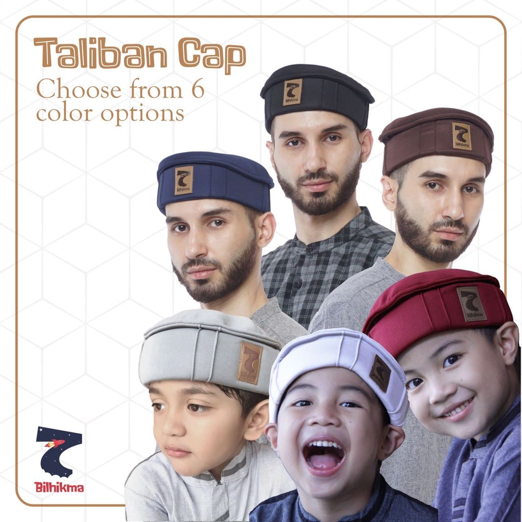 Peci Anak dan Dewasa Taliban Cap Kopiah Original Nyaman  by Bilhikma Kids