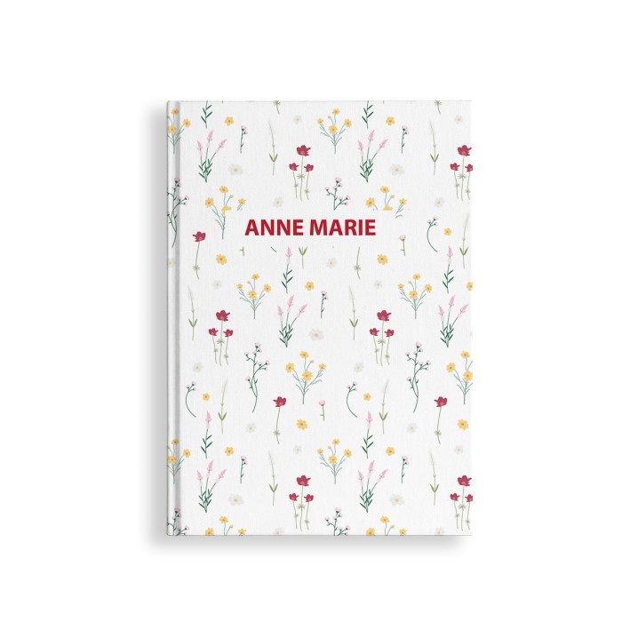 

(BISA COD) Notebook #FLOWERY / Custom Notebook/ Planner Dotted/ Grid/ Journal - Polos