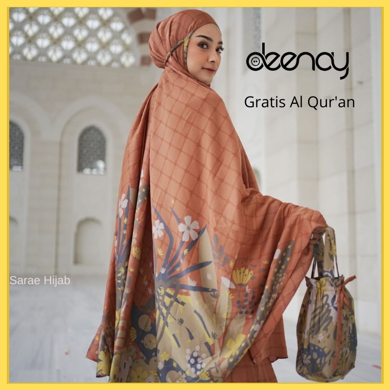 MUKENA DEENAY ORI JASMINE AZZAHRA GRATIS AL QUR'AN