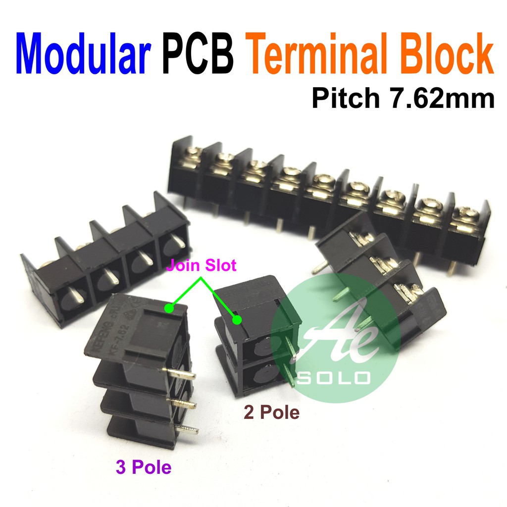 Terminal Block PCB pitch 5mm 7.62mm Terminal 2P 3P