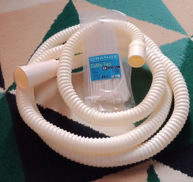 Selang Mesin Cuci Sambungan 3 Meter Putih
