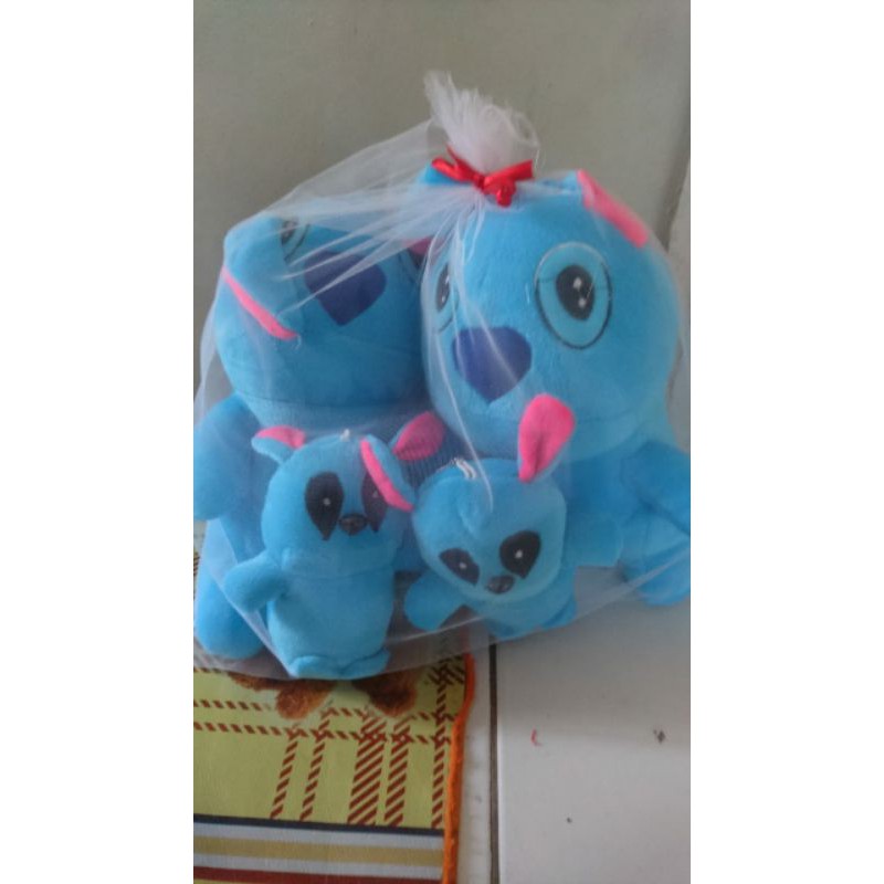BONEKA STITCH BERANAK INDUK 2 ANAK 2
