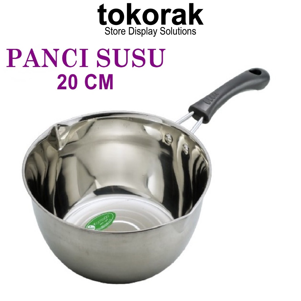 PANCI SUSU STAINLESS STEEL 20 CM KOMODO - PANCI REBUS AIR - INDOMIE