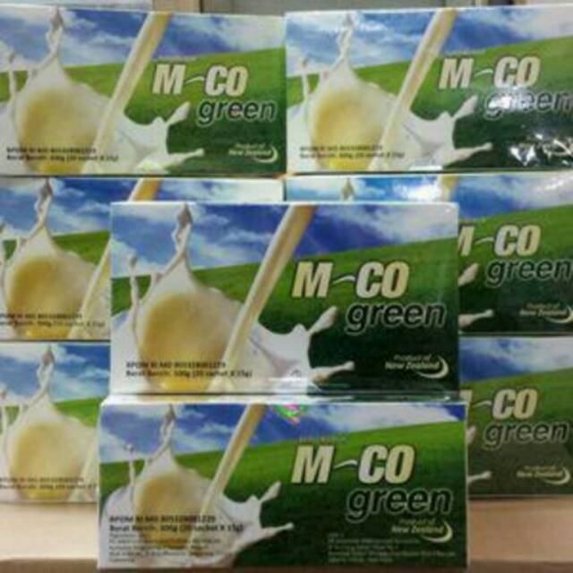 Susu colostrum M-CO green,isi 20 sachet