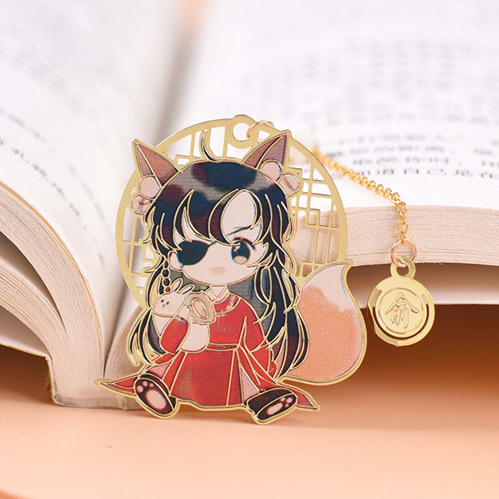 MXBEAUTY Vintage Tian Guan Ci Fu Tassel Book Markers Bookmark Xie Lian School Supply Anime Pagination Mark Metal Chinese Style Stationery