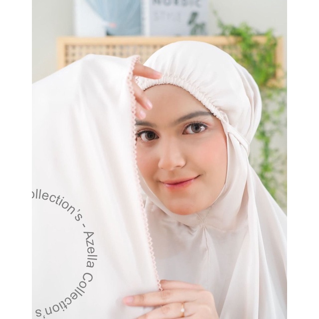 Mukena Mini Travel Crochet/Piqot Armani Silk