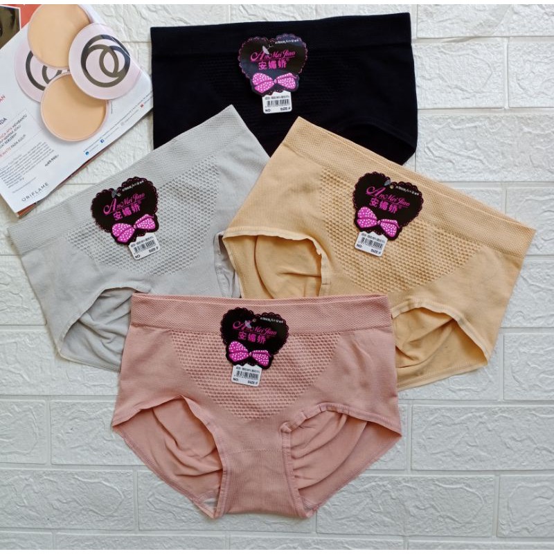 Celana Dalam Wanita / CD Wanita Rajut Nylon - Anmeijiao 3099