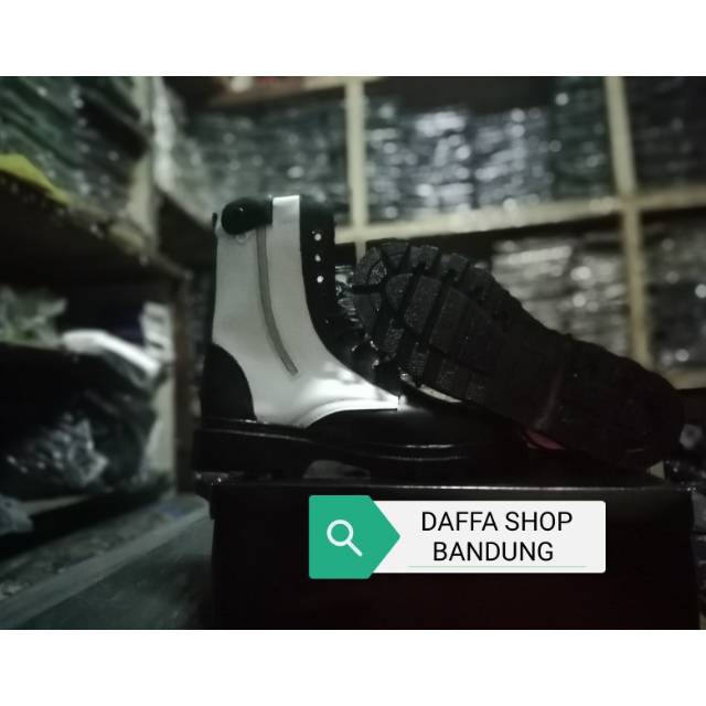 Sepatu pdl provos tni pria kulit asli mengkilap