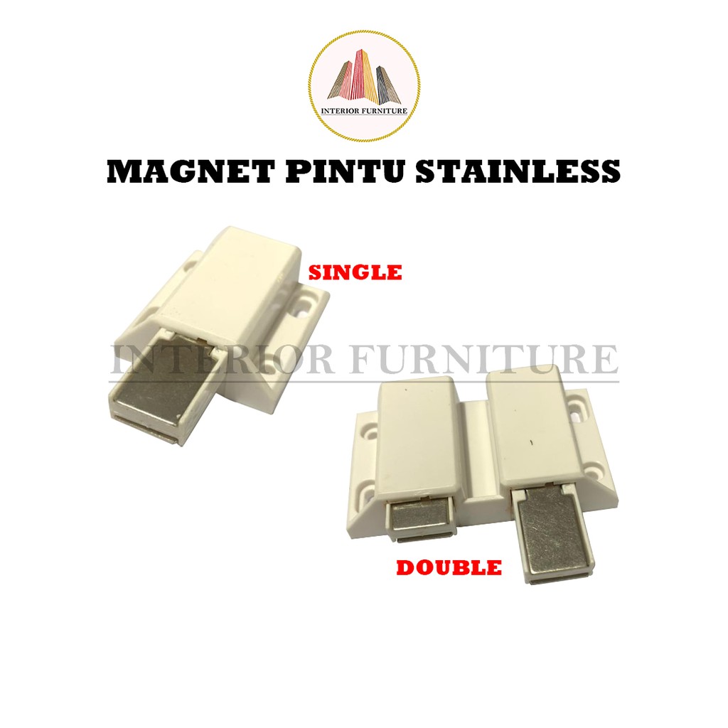 Engsel Single Magnet Pintu Kaca Singel &amp; Double STAINLESS / Magnet Singel &amp; Double Push Open Pintu Kaca