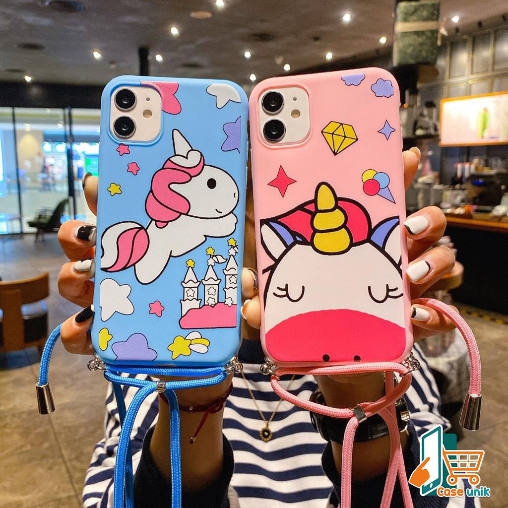 SS153 case Slingcase Lanyard UNICORN Oppo F1s A59 A3s A5s A7 A11k A12 A5 A9 A31 A8 2020 CS2282