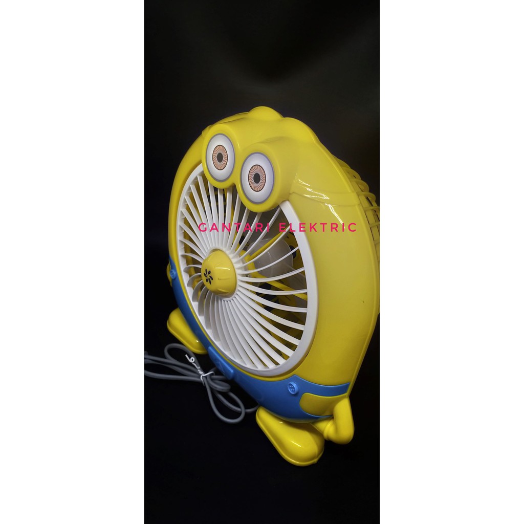 Kipas Duduk Karakter Minion 2 Speed Angin Kencang