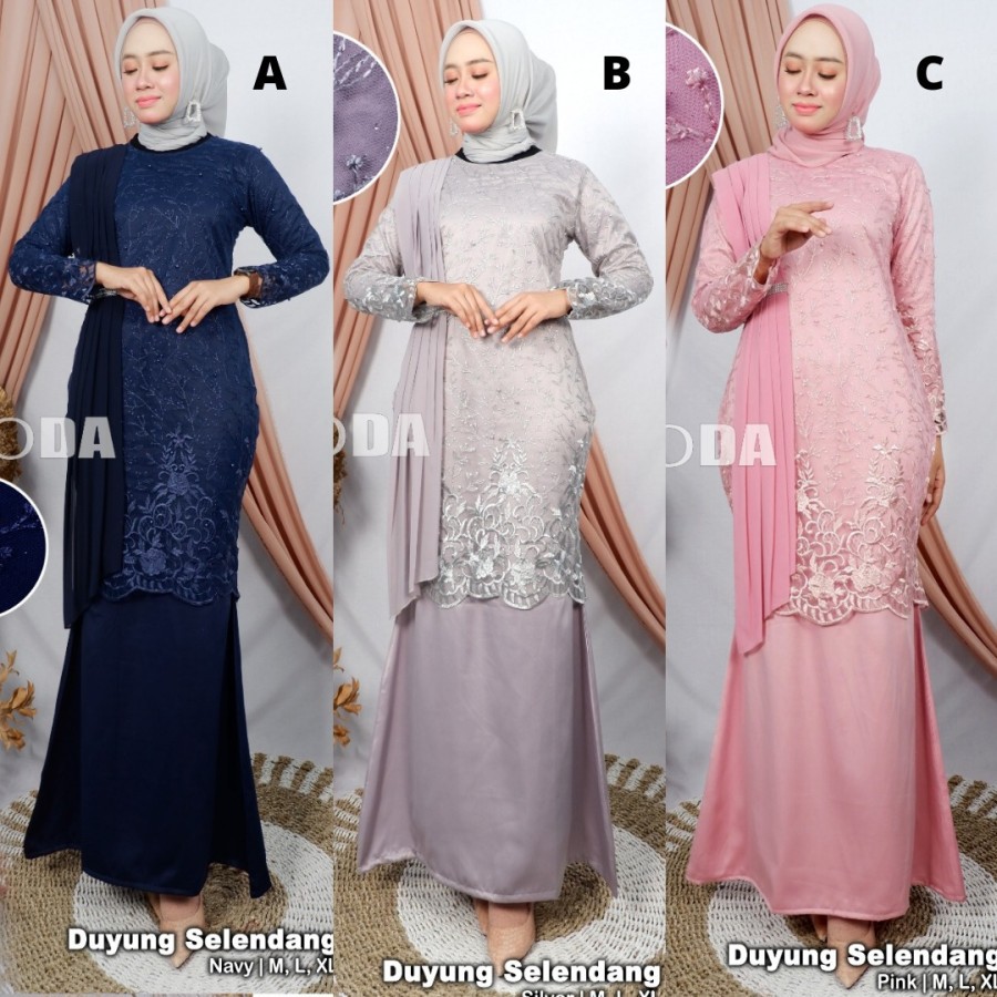 Kebaya Modern / Kebaya Duyung Selendang / Kebaya Gamis / Kebaya Tille