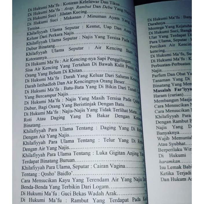 cod siap,,, fiqh najasah mengupas 66 macam najis ma'fu dan keringanan keringanan syar'i new produk