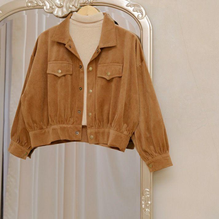 LANGSUNG ORDER W8726 Corduroy Jacket // Kyra Outer Linen// Furry Jacket // Aira Pocket Cardi by Edme