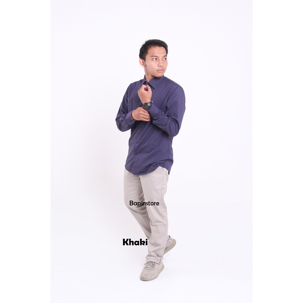 Celana Chino Panjang Pria Hijau Army Premium Slim Fit Celana Chino Panjang Pria Hijau Army Premium Slim Fit