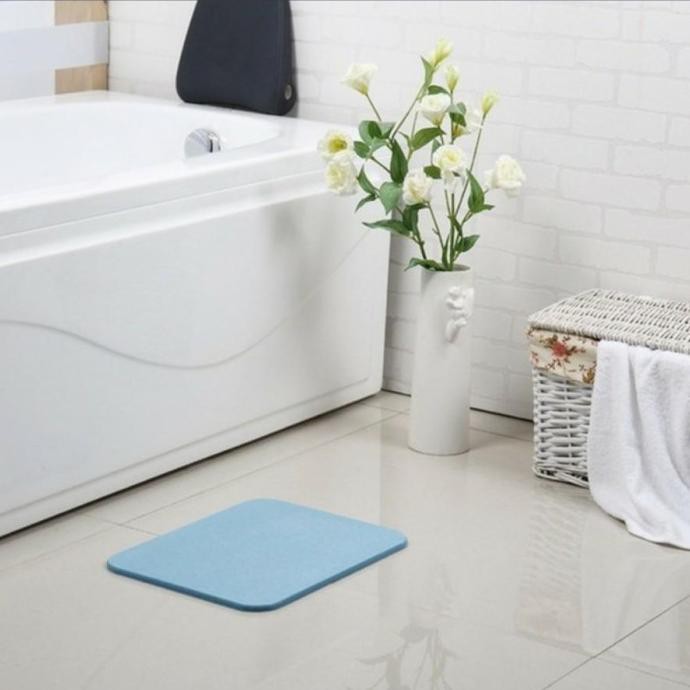 Keset Ajaib Anti Licin / Diatomite Drypad Anti Slip / Lap Kaki - Abu-Abu