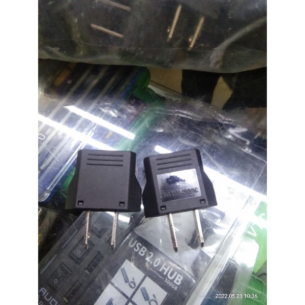 Over Steker Bulat ke gepeng bahan kuningan ac 110/250V 10A