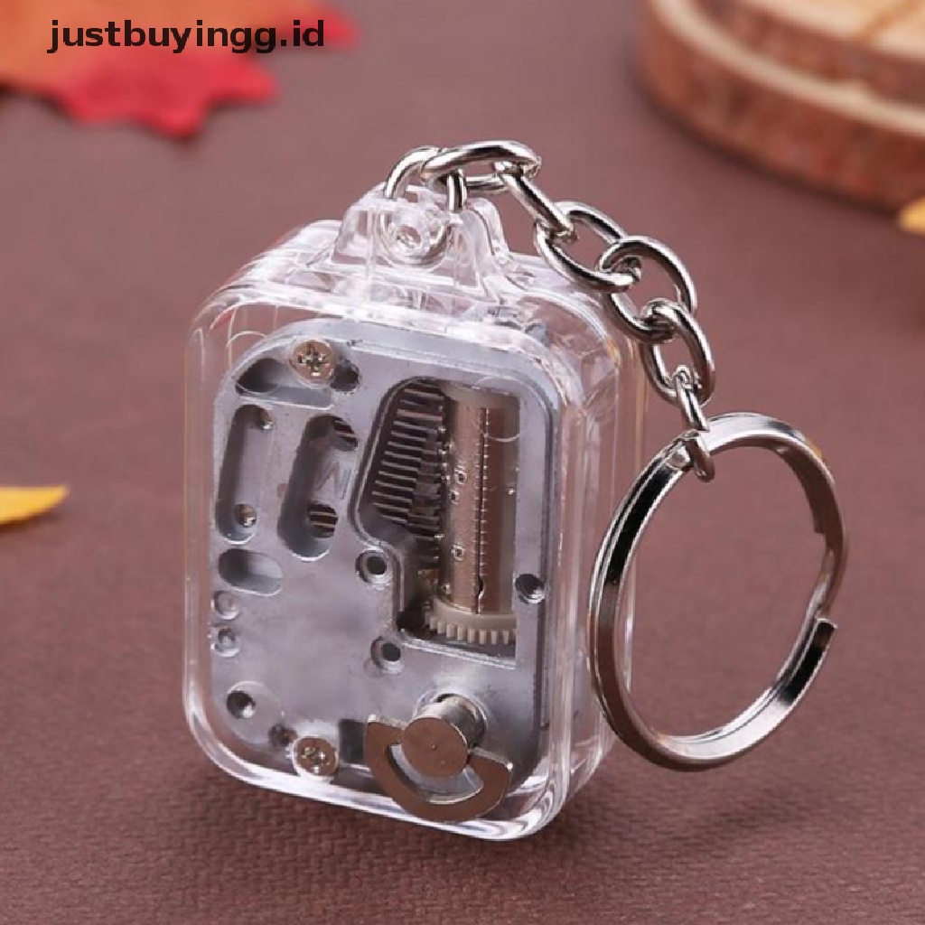 (Justbuyingg.Id) 1pc Gantungan Kunci Kotak Musik Mekanik Diy Bahan Metal Untuk Hadiah