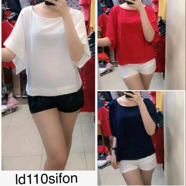 Blouse sifon fashion import 82254