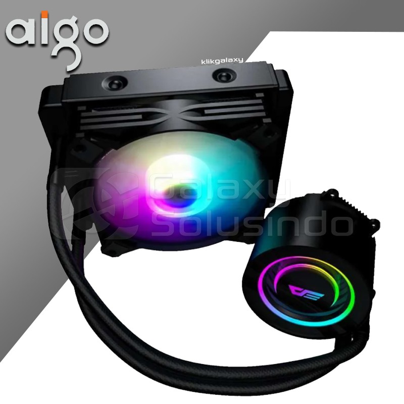 AIGO DARKFLASH DX120 TWISTER ARGB Liquid CPU Cooler - Black