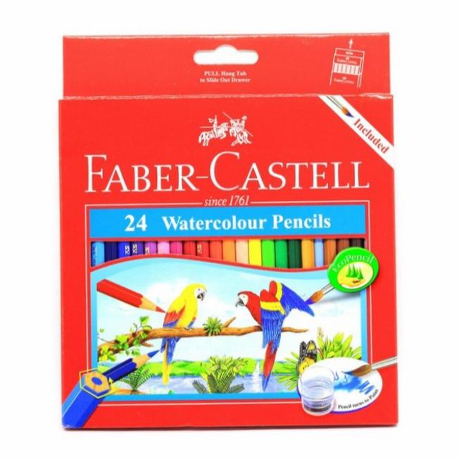 

Faber Castell 24 Water Colour Pensil Warna(1Set)Original