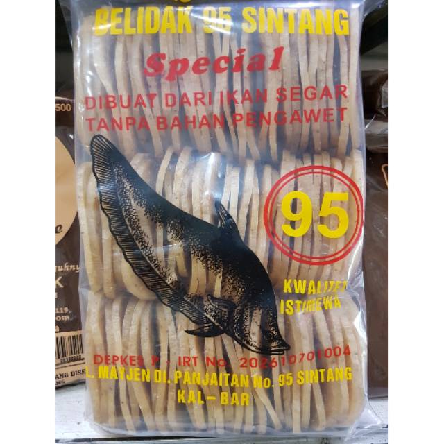 

Kerupuk Ikan Belidak 95 khas Sintang kemasan besar