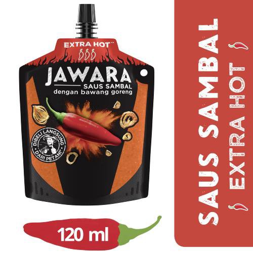 

SEMBAKO - Jawara Saus Sambal Bawang Goreng Extra Hot Pouch 120Ml