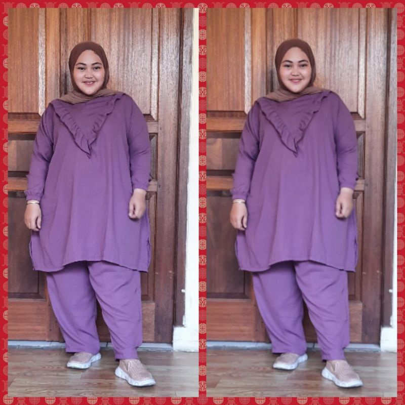 One Set Oversize  Jumbo XXXL Setelan Superjumbo LD 130 LD 140 LD 150