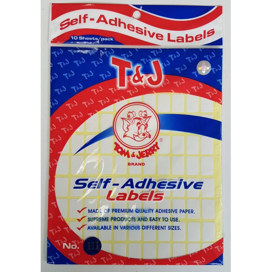 

Label Sticker Tom & Jerry No.111 Sticker T&J Nama 12x18mm