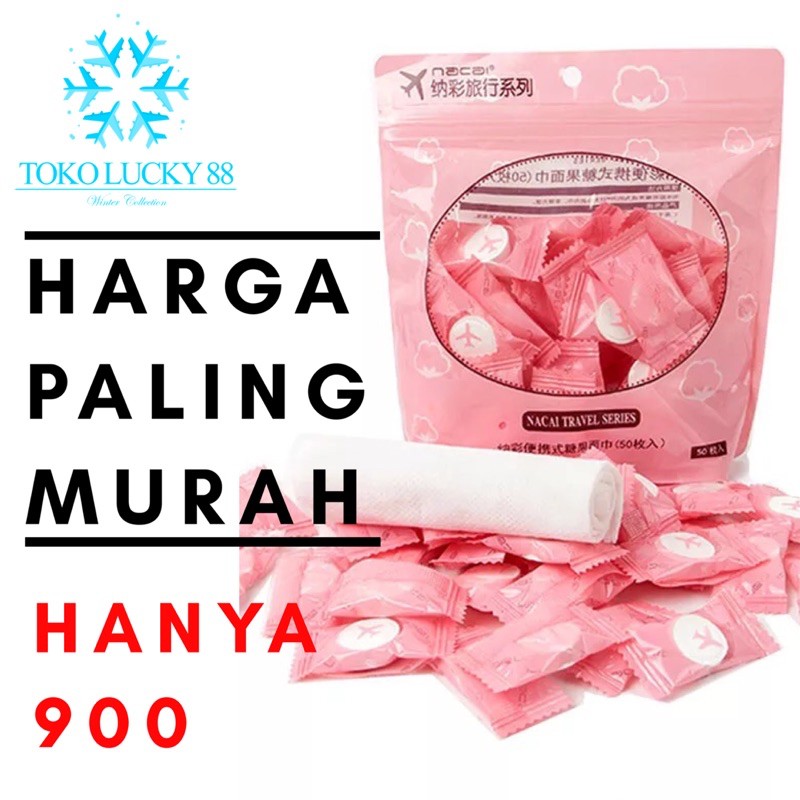 Disposable Compressed Towel Handuk Wajah Mini Kompres Sekali Pakai compressed disposable Towel Travel Facial Makeup remover