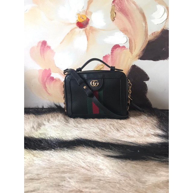 Gucci Ophidia Gg Mini Shoulder Bag Black Shopee Indonesia