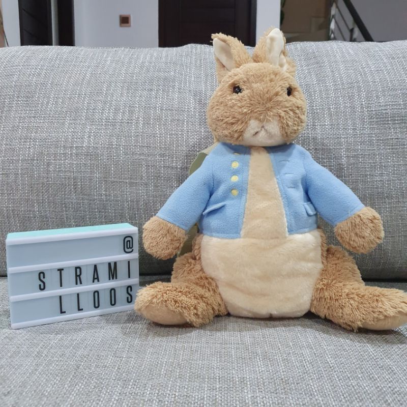 BONEKA TAS PETER RABBIT PLUSH BAG BY GUND