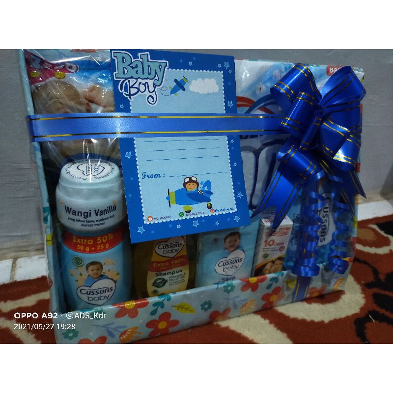 PARCEL BAYI NEWBORN BARU LAHIR KADO BAYI BABY GIFT PAKET BAJU HAMPERS TELON COWOK CEWEK BOY GIRL-3