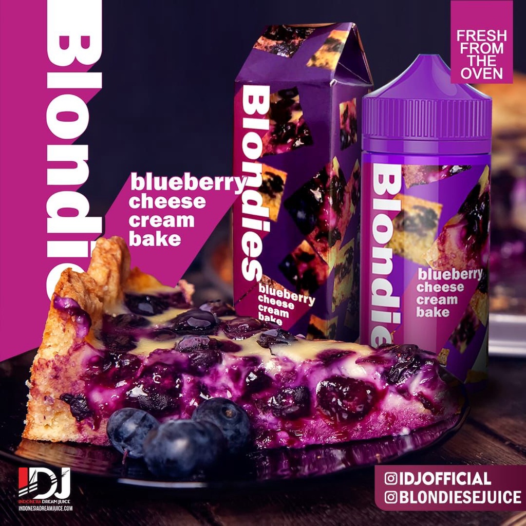 BLONDIES V3 BLUEBERRY CHEESE CREME BAKE AUTHENTIC 100% | BLONDIES V3