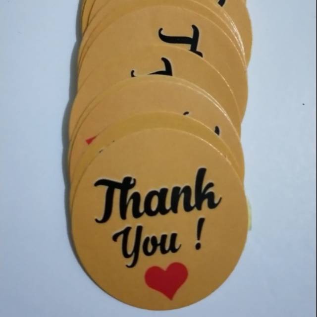 

Stiker Thank You ukuran 3 cm ( se uang koin 500)