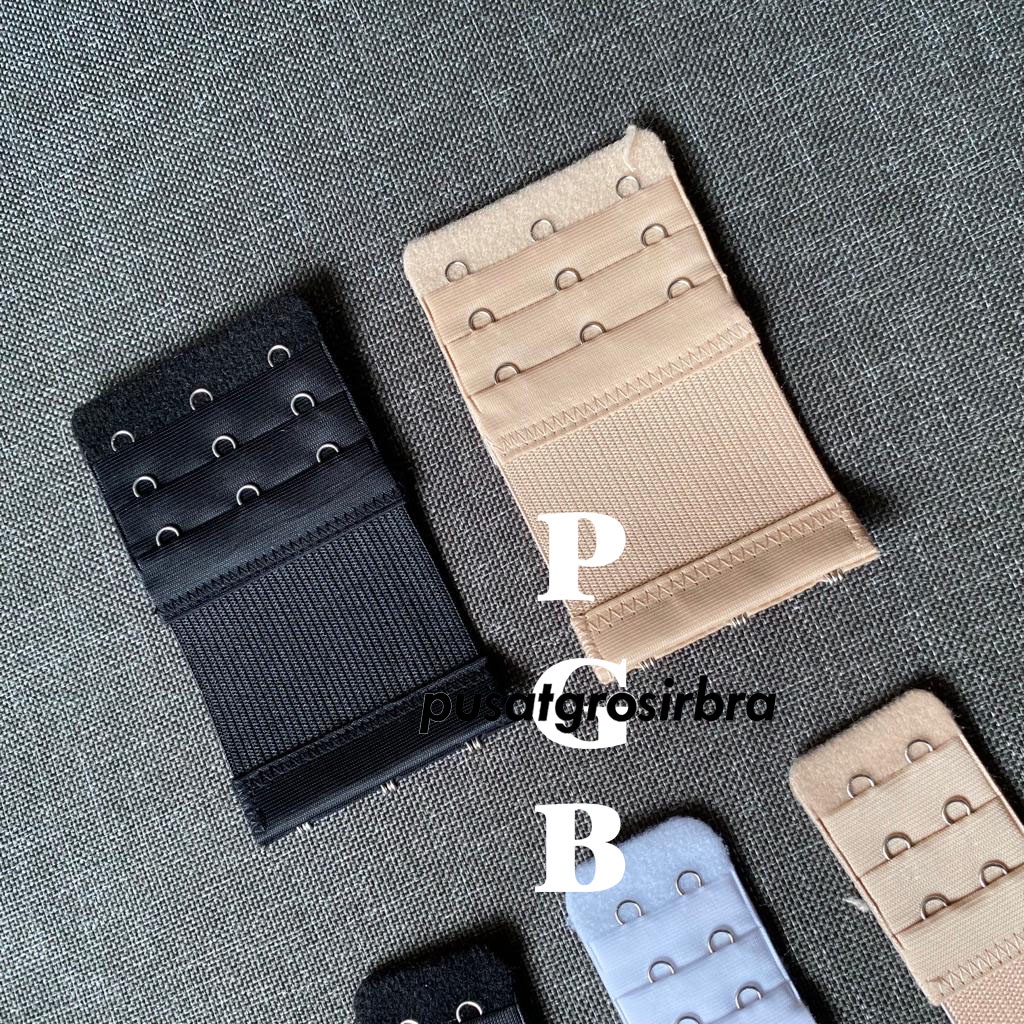 Elastic Extra Length Bra Extension Penyambung Tali Bh Pengait Extenders Hook Kaitan Sambungan Big Si