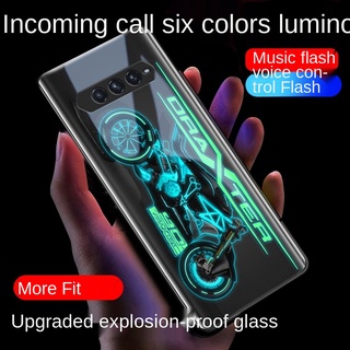 Black Shark 4pro Mobile Phone Shell Glass 4 Call Luminous 4por Back