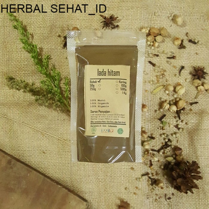 

LADA HITAM BUBUK 100 gr - Piper Nigrum - MURNI