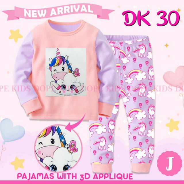 Pajamas baju tidur anak Dope Kids DK 30