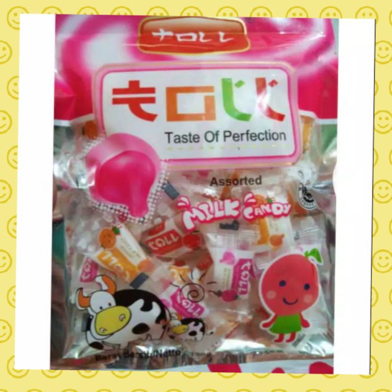 

Permen Susu kenyal Assorted Milk Candy (Permen Korea) toll aneka rasa 120 gr