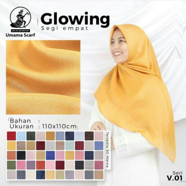 Original Umama Scarf Segiempat Cornskin Glowing By Umama Shopee Indonesia