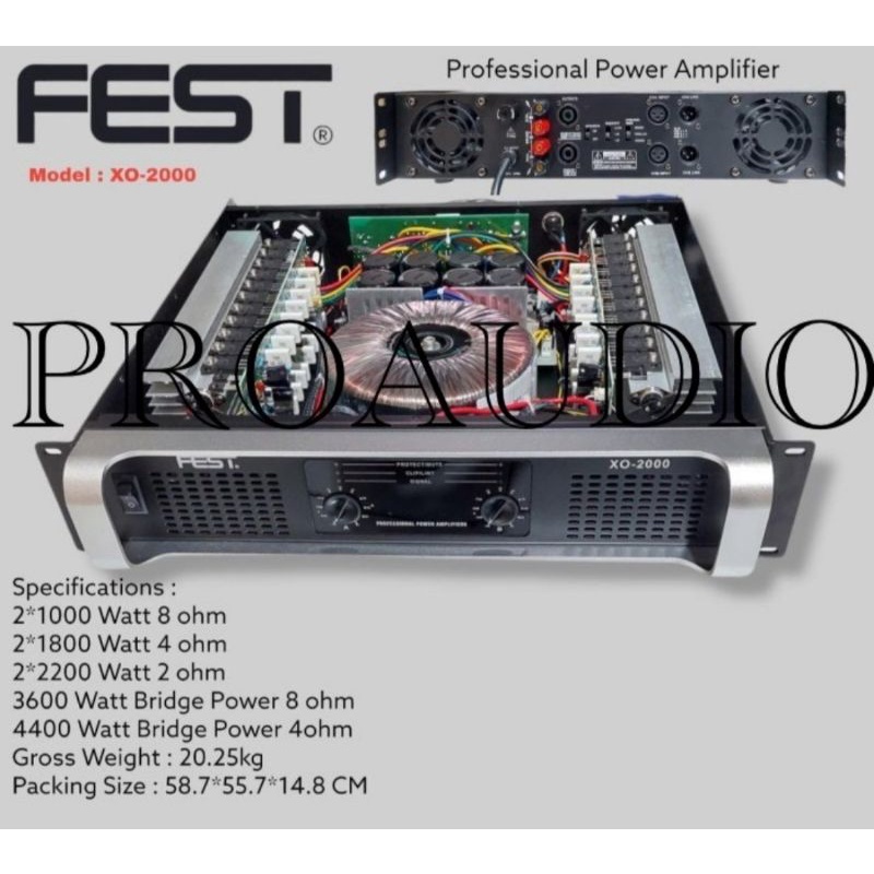 Power Amplifier Fest XO 2000 Original