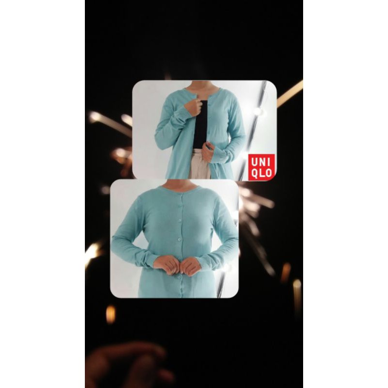 cardigan rajut cewe wanita UNIQLO