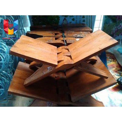 Meja Lipat Kayu Tatakan Rekal Baca Al-Quran