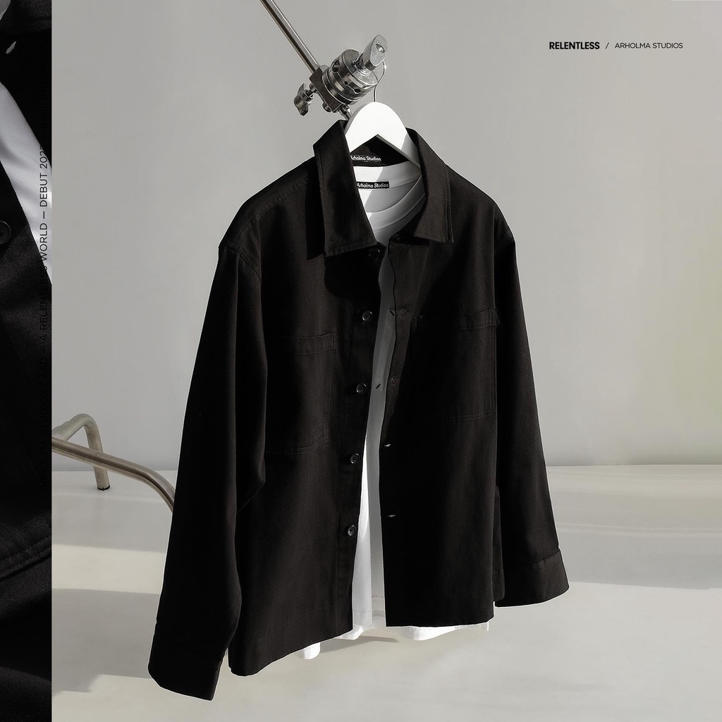 ARHOLMA STUDIOS - OVERSHIRT 'RELIANT' BLACK