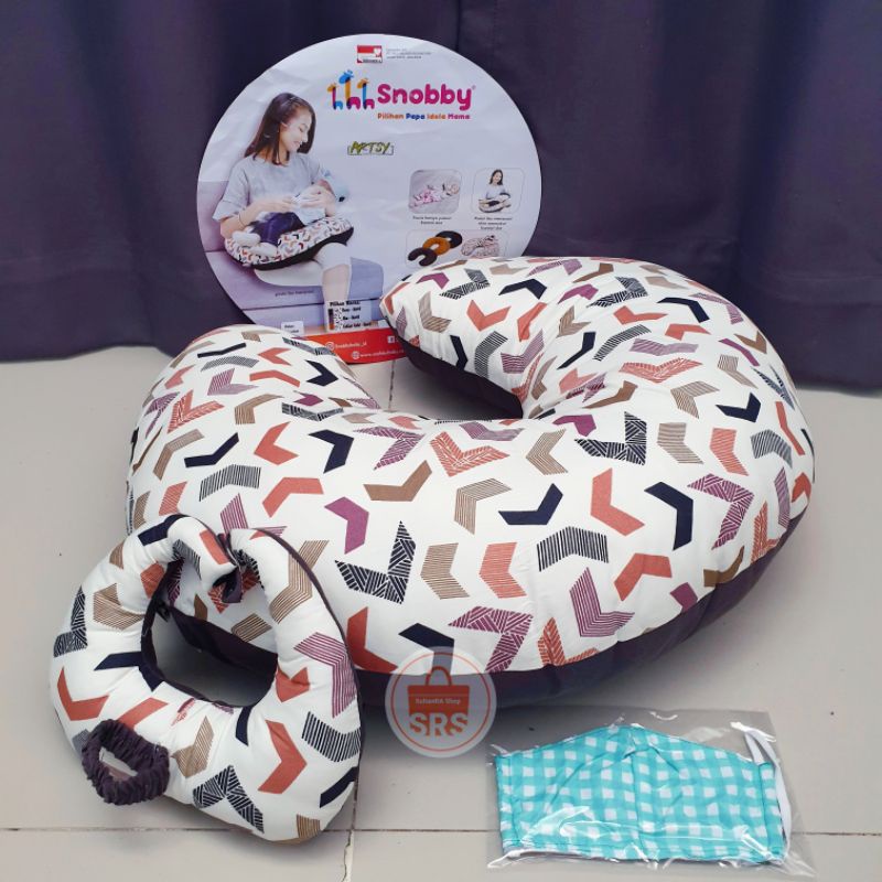 Snobby (2 in 1) Bantal Ibu Menyusui + Bantal Dot Artsy Series / BANSUI + Bantal Dot Bayi TPB5822