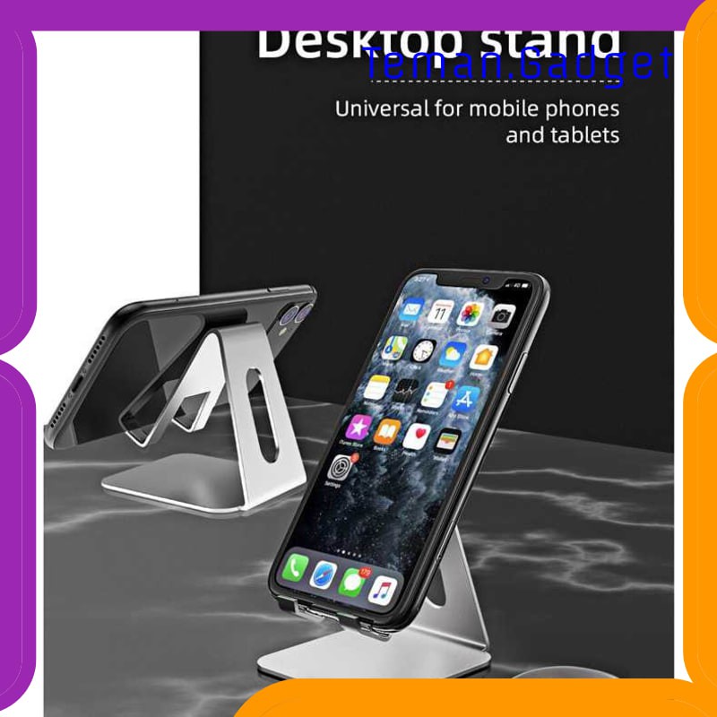 TG-BD049 ACCEZZ SMARTPHONE TABLET STAND HOLDER BAHAN ALUMINIUM - S3